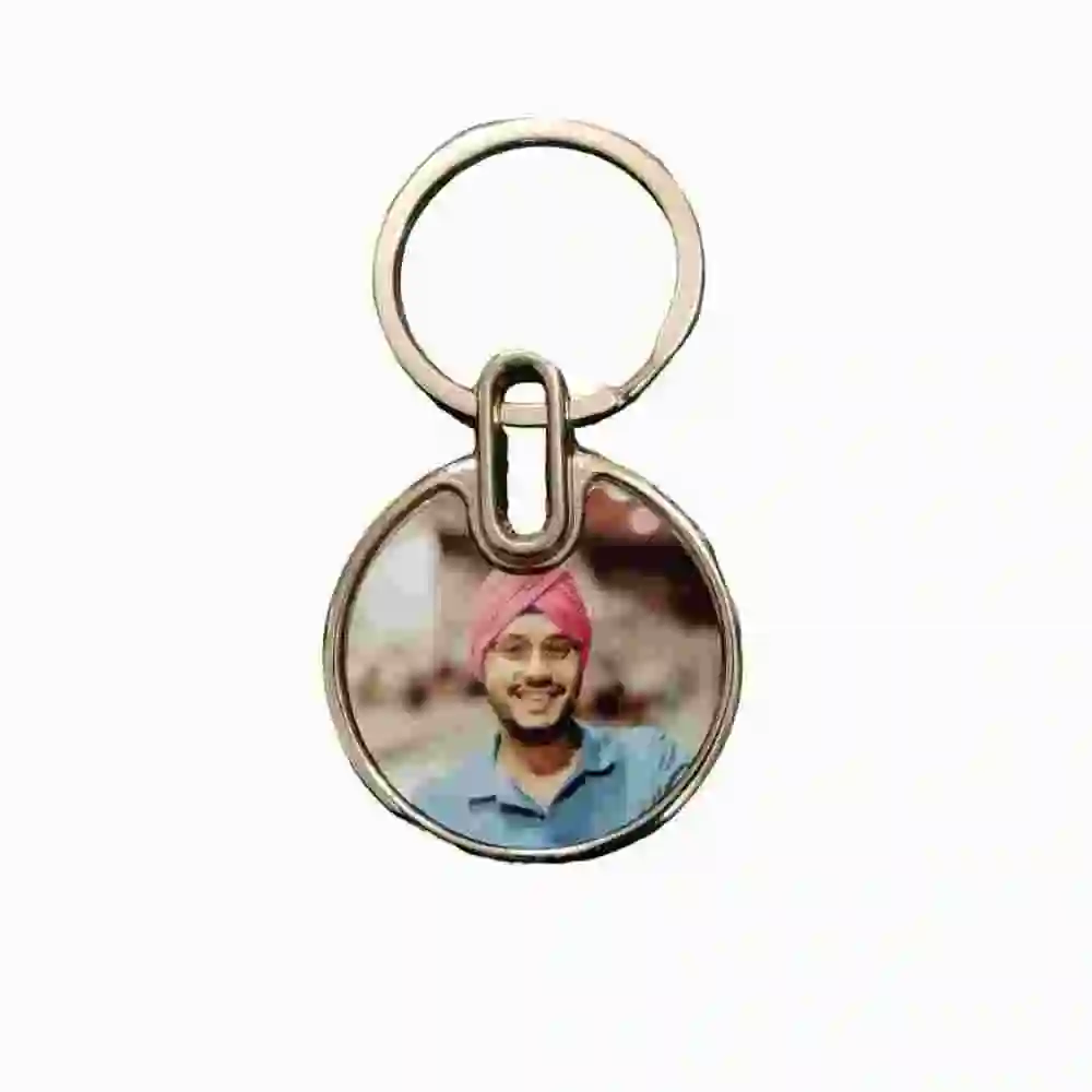 Personalized Metal Keychain with Photo